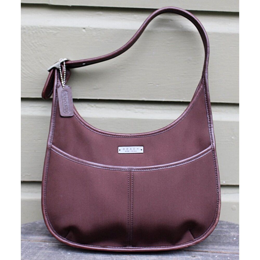 Coach Vintage - Ergo Neo Pocket Zip in Mahogany + Nickel Hardware, Mexico 1998